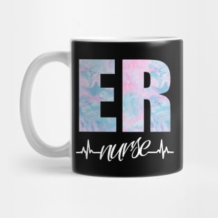 ER Nurse Heartbeat Swirl Mug